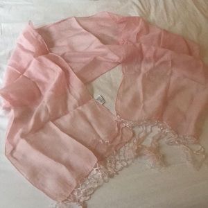 Baby pink scarf new